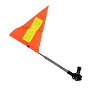 VICASKY Drapeau de Sécurité Réfléchissant pour Voiturette Drapeau Ajustable Haute Visibilité Accessoire Sécurité et