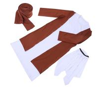 VICASKY Dubaï Vêtements de berger pour homme Costume arabe pour homme Joseph Headwrap Jafar Costume adulte Jedi Costume de berger en polyester