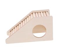 VICASKY Échelle Bois Naturelle pour Hamster et Cochon Escalade Sécurisée Plateforme Multi-Fonctions pour Habitat de Petits Rongeurs Surface Douce