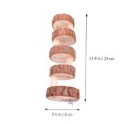 VICASKY Échelle Bois pour Hamster et Perroquet Marches Escalade et Plateforme Ludique pour Petits Animaux Enrichissement et Activité Cage