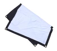 VICASKY Écran de Projection en Polyester Blanc 120 Pouces Anti-Plis Bordure Noire Absorbant la Lumière, Opaque et Résistant la Déformation pour Cinéma Maison Intérieur