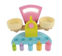 VICASKY Éducatif Bois pour Garçon Fille Échelle de Balance Manuelle Multifonctionnelle pour Apprentissage Mathématique Activités Ludiques Famille avec Poids Ajustables pour Compte