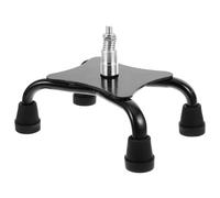 VICASKY Embout de Canne Antidérapant à 4 Pieds en Alliage D'aluminium et Caoutchouc, Coussinet de Remplacement sans Outil pour Canne et Béquille, pour Activités Extérieures