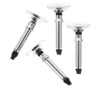 VICASKY Embouts de Rechange en Fer Argenté pour 4 Pièces et Stylet Capacitif Compatibilité Large Marquage Précis pour Écrans Tactiles Téléphones pour Bureau et Divertissement