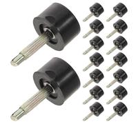 VICASKY Embouts de Rechange Ronds Noirs pour Talons Hauts 10 Mm Kit de Réparation Antidérapant 20 Paires Conseils pour Remplacer Embouts de Talon Protection Solide pour Chaussures