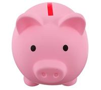 VICASKY en Vinyle Jouets Tirelires pour Enfants Mignon Porte-Monnaie en Forme De Cochon Pot De Sauvegarde De Cochon Bocal De Bureau Porcin Rose