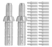VICASKY Encoches de Tir à l'arc en Aluminium 4,2 Mm, 50 Pièces, Queues de Rechange pour Flèches de Chasse Extérieures, Accessoires Résistants pour Fûts Coniques en Bois et Bambou,