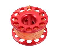 VICASKY Enrouleur de Fil de Plongée Alliage Aluminium Rouge et Moulinet de Guide pour Plongée sous Technique et Spéléo