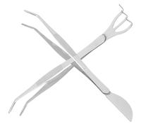 VICASKY Ensemble 2 Pièces d'Outils pour Bonsaï Pinces à Épiler et Râteau Multifonction en Acier Inoxydable pour Entretien Professionnel des Plantes en Pot