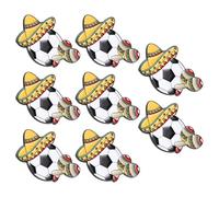 VICASKY Ensemble de 8 Pins Légers Coupe du Monde 2026 en Alliage de Zinc Design Mexicain Unique, Souvenir de Voyage et Décoration pour Fans de Football