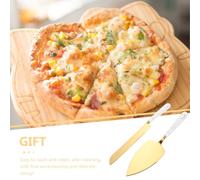 VICASKY Ensemble de Couteau à Beurre et Spatule à Gâteau en Acier Inoxydable Manche en Céramique Blanche, Pelle à Pizza Multifonction pour Découpe et Service de Pâtisseries, pour Mariage