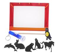 VICASKY Ensemble de Marionnettes d'Ombre Chinoises DIY pour Garçon et Filles Kit Éducatif de Marionnettes Portables Artisanat de d'Ombres Amusement Créatif Bricolage Scène d'Ombres