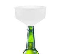 VICASKY Entonnoir et Prévention des Éclaboussures pour Remplissage Précis Plastique Blanc de Grosse Taille Outil Pratique Cuisine pour Bière et Huile