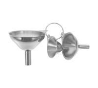 VICASKY Entonnoirs en Acier Inoxydable 3 Pièces Anneau Suspendre, Petit Entonnoir Multifonction pour Flacons et Conserves, Résistant à L'usure, Ustensile la Cuisine pour Huile, Vin