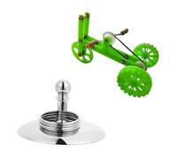 VICASKY Entraînement Perroquet Vélo Petit Modèle avec Anneaux Acier Inoxydable Éveil Interactif pour Oiseaux Stimule Intelligence et Activité Physique