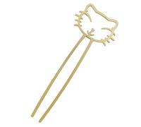 VICASKY épingle à cheveux baguettes de cheveux pour les femmes mignon petit dent de poils de chat fourchette à cheveux de style chinois de cheveux pour les femmes alliage Doré