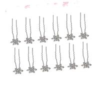 VICASKY Épingle à Cheveux De Flocon De Neige 12 Pièces Taille Unique Blanche Accessoires Pour Cheveux Femme Mariage Fête Coiffure
