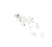 VICASKY Épingle à Cheveux pour Coiffure de Mariage Élégant Fleur Blanche en Tissu Légère et Confortable et Célébrations Féminines
