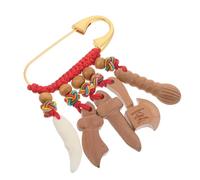 VICASKY Épingle de Sûreté pour Bébé Rouge Broche de Fixation Sécurisée pour Vêtements Foulards et Couches Accessoire Puériculture Léger et Pratique Symbole Amulette pour -Nés et Mamans