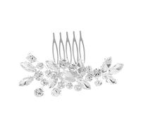VICASKY Épingles à Cheveux Mariée avec Strass et Fleurs Peigne Cheveux Mariage Accessoires Coiffure Floraux pour Femmes