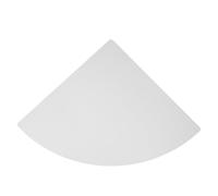 VICASKY Étagère Murale d'angle en Bois-Plastique Blanc 30 Cm, Support Triangulaire D’éventail, Kit Vis et Tournevis, Rangement Mural Cuisine Chambre Salle de Bain Bureau