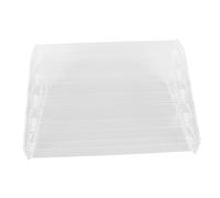 VICASKY Étagère Support Vernis à Ongles Transparent 5 Niveaux en Acrylique Compact Organisateur Manucure Bureau Maquillage 31x21,2x13,5 Cm pour Rangement Salon Beauté