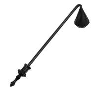 VICASKY Éteignoir à Bougie en Aluminium Noir, Forme Spirale Élégante et Cloche, Compact et Sécuritaire pour Éteindre Les Bougies la Maison Église