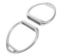VICASKY Étriers de Cheval en Aluminium Argenté Antidérapants, Paire D’étriers Anglais Robustes pour Selle de Cheval, Équipement Équestre Professionnel pour Randonnée et Compétition