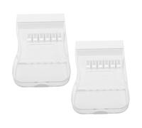 VICASKY Étui de Rangement Compact pour Embouts D'irrigateur Buccal 2 Pièces Couvercle Anti-poussière, Compatible Hydropulseur, Mini Boîte de Voyage Pratique pour Soins