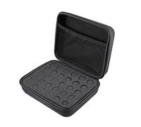 VICASKY Étui Rigide Rangement Huiles Essentielles 12 Compartiments 5-15 ML Paquet De Transport Antichoc pour Voyage Protections en Eva Noir
