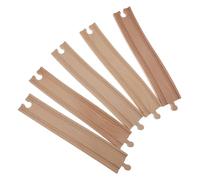 VICASKY Extension de Rails Bois pour Circuit Train Garçon Fille Accessoires Courbes pour Construction et Jeu Éducatif Compatible avec Scènes de Train Développement Imagination et