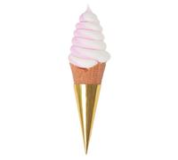 VICASKY Faux Cône De Crème Glacée Accessoire De Photographie Réaliste pour Décoration Et Présentation Objets Modèle Imitation De Dessert pour Photos Famille Et Entre