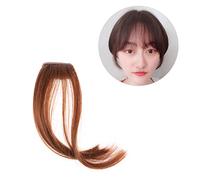 VICASKY Faux Frange Aérienne Clip-in Pour Femme Accessoire De Coiffure Pratique Jaune Changer De Style