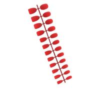 VICASKY Faux Ongles Mats 48 Pièces Rouge 594 Capsules pour Ongles Style Danseuse Manucure Complète Artificiels Usage Salon et Domicile Manucures Femmes et Filles