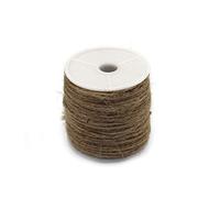 VICASKY Ficelle de jute naturelle de 50 m de long - Texture lisse - Pour bijoux, bricolage, décoration de la maison