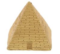 VICASKY Figurine Pyramide Égyptienne Résine Dorée pour Bureau et Maison Décoration Unique de Paysage Miniature Sculpture Artisanale pour Amateurs Histoire Culture
