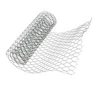 VICASKY Filet de Jardin en Rouleau 0,1 X 1 M en Grillage Hexagonal Vert Revêtu, Fil de Fer 0,6 Mm, Maille 16 Mm - Clôture Fine Anti-insectes pour Protection Plantes et Volaille, Filet