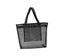 VICASKY Filet Réutilisable Noir pour Courses et Plage Extensible Grand Volume Écologique Séparation Humide et Sèche pour Femme et Natation