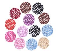 VICASKY Filets à Chignon Élastiques 13 Pièces Taille Unique Filet à Cheveux pour Femmes Danseuses Patineuses Accessoires Coiffure Professionnel Usage Quotidien Couleur Aléatoire