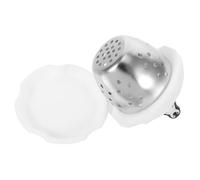 VICASKY Filtre à Thé Acier Inoxydable avec Maille Fine Infuseur Silicone et Acier pour Larges Passoire Élégante Modèle Manchot Cadeau pour Amateurs de Thé