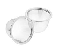 VICASKY Filtre à Thé en Acier Inoxydable 2pcs Panier Infuseur Pratique pour Feuilles de Thé Vrac la Maison Bureau Couleur Argenté