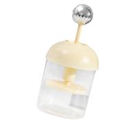 VICASKY Flacon Mousseur Nettoyant Visage Mousse Nettoyante Visage Portable Manuel Compact Orange pour Voyage et Usage Quotidien