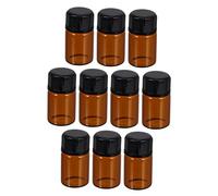 VICASKY Flacons de maquillage de voyage - Distributeur cosmétique rechargeable en verre marron - Pour émulsions et liquides - Pour les voyages et les déplacements