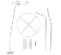 VICASKY Fleche de Berceau Support de Ciel de lit bébé, Acier Blanc, Forte capacité de Charge, sûr, pour Crib et Cradles, Accessoire pour Net