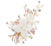 VICASKY Fleur Céramique Pour Cheveux Épingle à Cheveux Élégante Avec Clip Pour Mariages Et Photoshoots Accessoire De Tête Pour Mariée