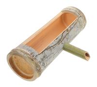 VICASKY Fontaine aux Cerfs en Bambou avec Cascade Zen Japonaise, Décoration Aquarium et Jardin, Accessoire Esthétique pour Sain des Poissons