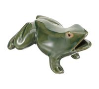 VICASKY Fountain Frog Décor Céramique avec Circulation pour Intérieur et Jardin Ornement Paysager Compact et Élégant pour Fontaine Détang et Aménagement Extérieur