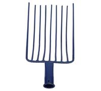 VICASKY Fourche à Neuf Dents Acier Multifonction Pelle à Charbon et Râteau sans Poignée Outil pour Jardin et Désherbage