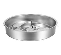 VICASKY Gamelle Lente pour Chien en Acier Inoxydable Antidérapante Moyenne Plaque à Lécher, Bol Anti-glouton pour Alimentation Contrôlée, Adaptée aux Croquettes Sèches et Humides, Usage