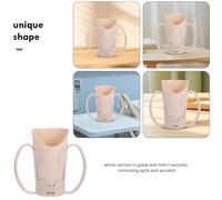 VICASKY Gobelet de Boisson pour Personnes Âgées avec Double Poignée et Bec Incliné Tasse Aide Rééducation pour Patients Alités et Personnes Souffrant de Dysphagie Ergonomique et Sécurisée